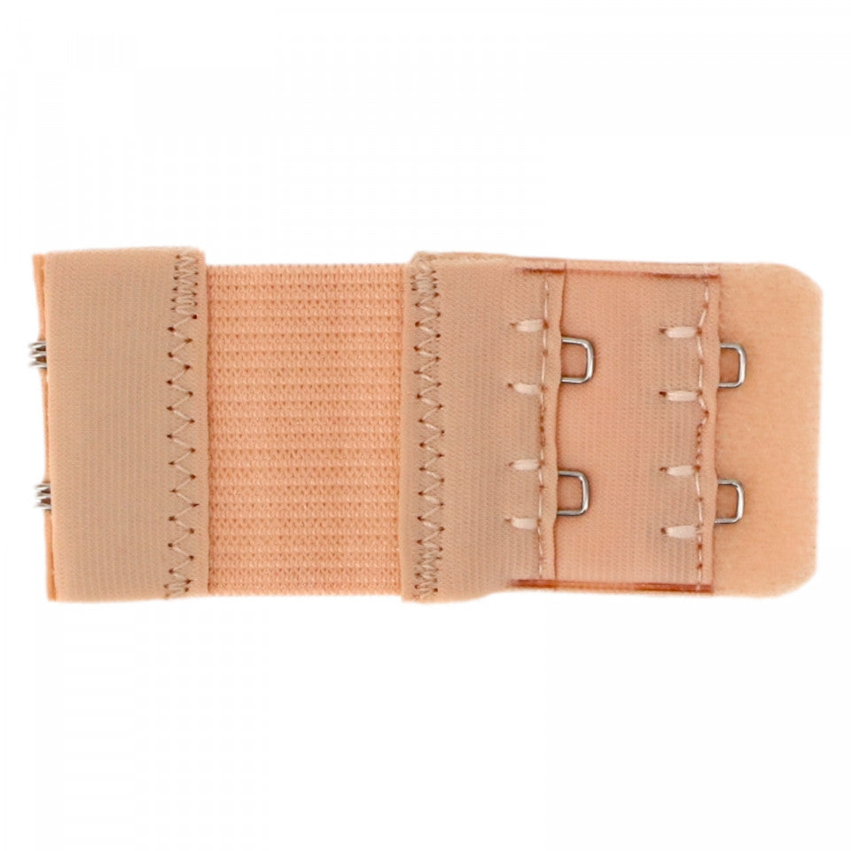 Accesoriu pentru sutien, 2 randuri, prelungire tip mos cu baba, 8.5 x 3 cm, Bej