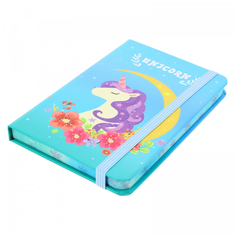Agenda, nedatata, dictando, 96 pagini, NO313, Unicorn, Bleu