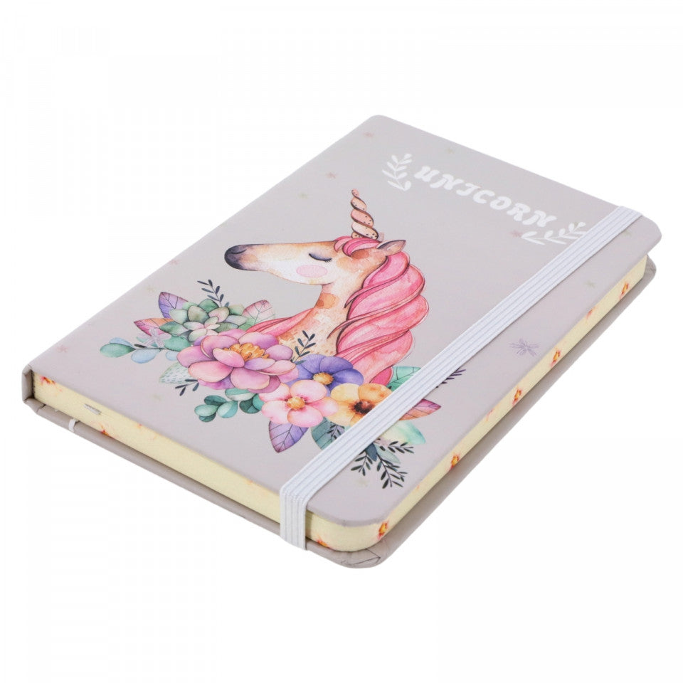 Agenda, nedatata, dictando, 96 pagini, NO314, Unicorn, Gri