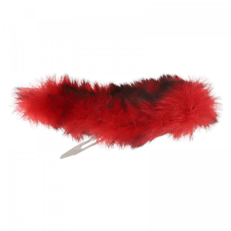 Agrafa de par, pufoase, NO9744, 8 x 3 cm, Rosu