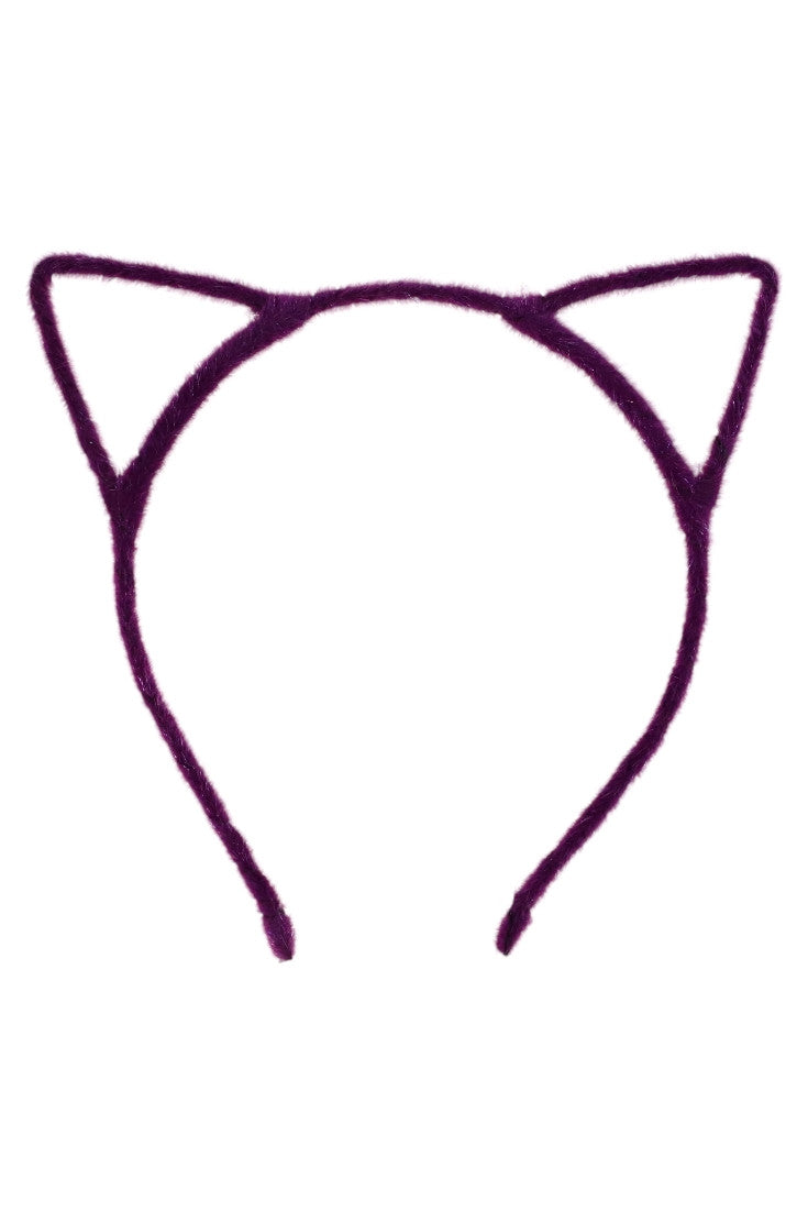 Bentita cu urechi, pisica, NO482, 13 cm, Mov