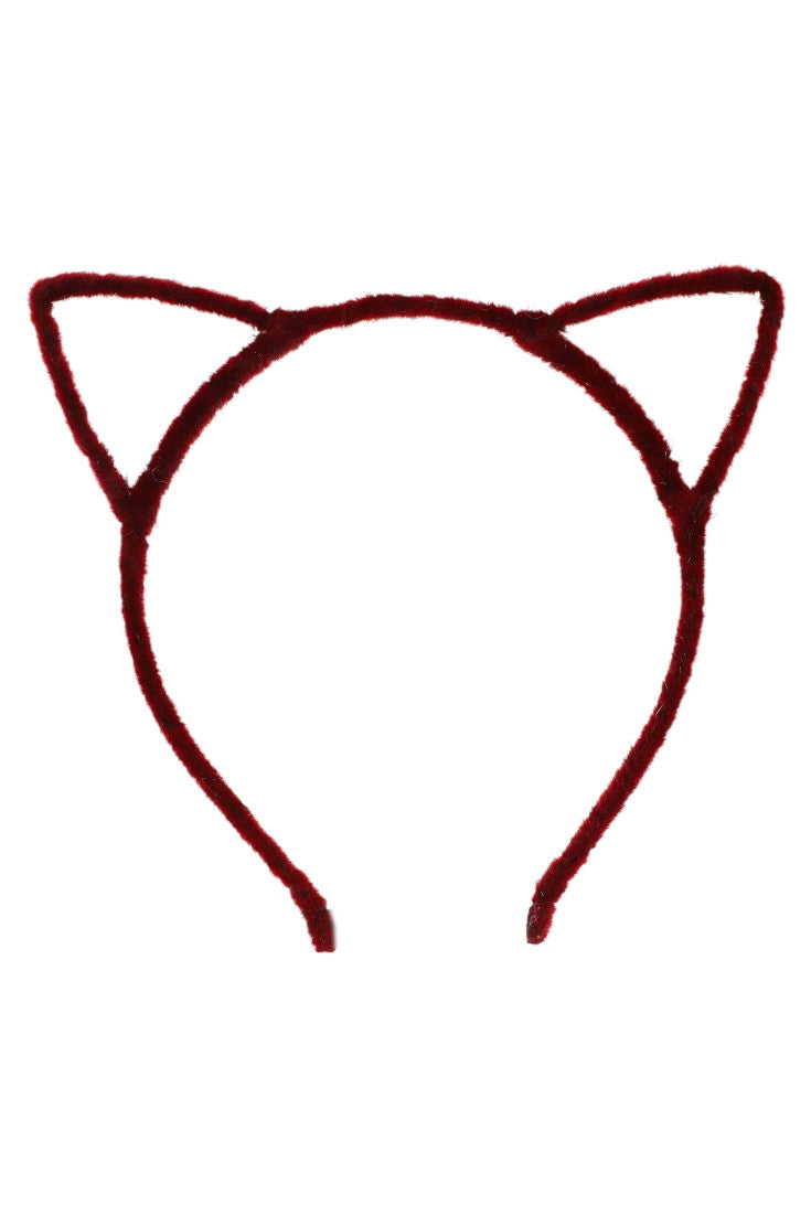 Bentita cu urechi, pisica, NO485, 13 cm, Visiniu