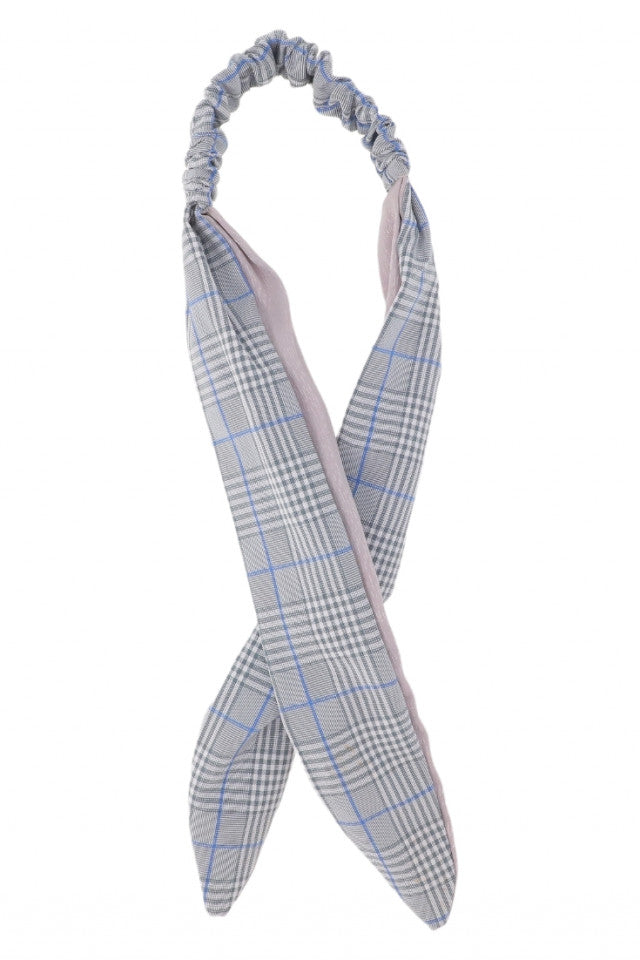 Bentita pentru par, imprimeu carouri, NO9518, Multicolor