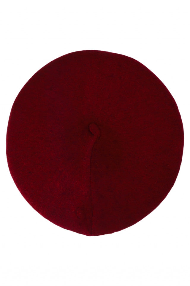 Bereta dama, NO1075, One Size, Rosu inchis