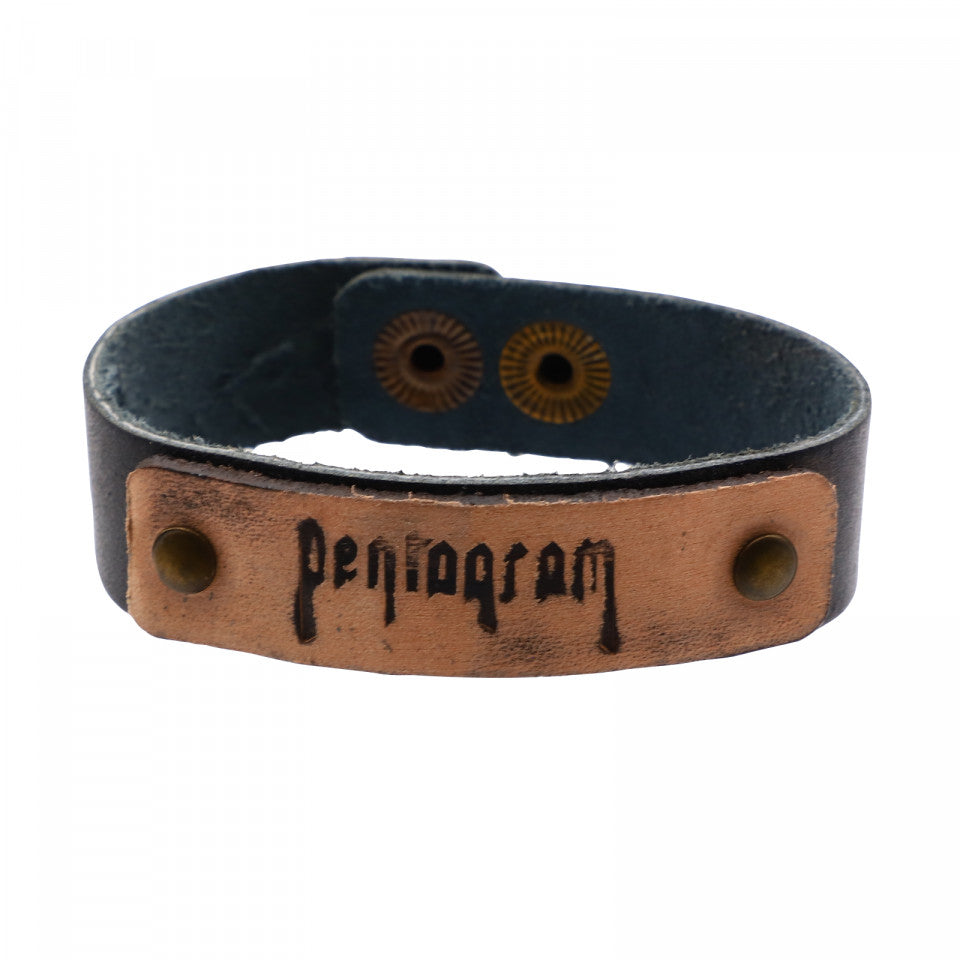 Bratara din piele, Pentagram, 20 x 1,7 cm