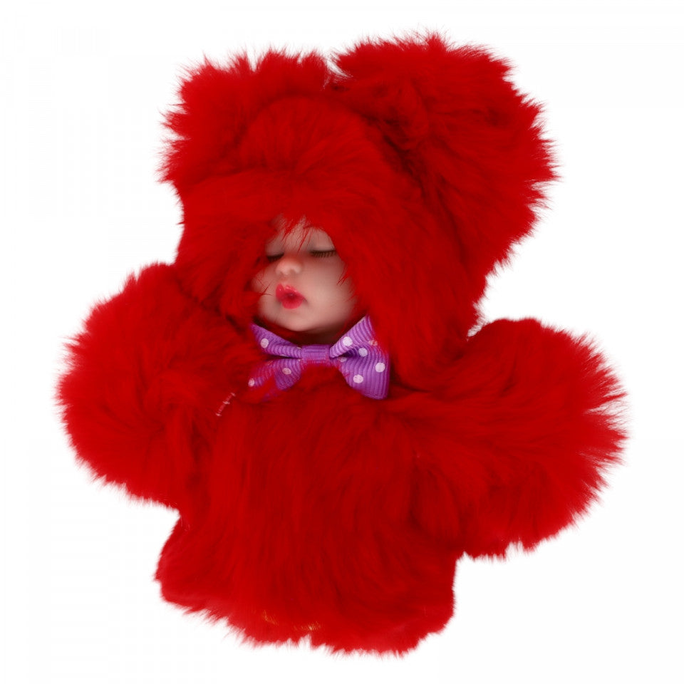 Breloc bebe, NO4322, 13 x 14 cm, Rosu