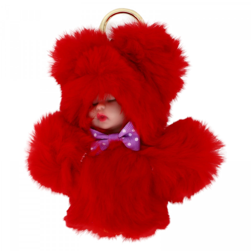 Breloc bebe, NO4322, 13 x 14 cm, Rosu