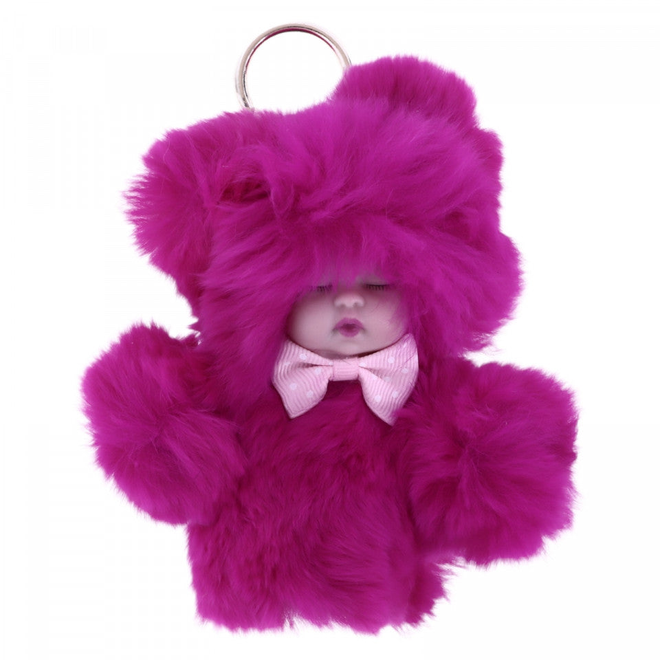 Breloc bebe, NO4323, 13 x 14 cm, Roz