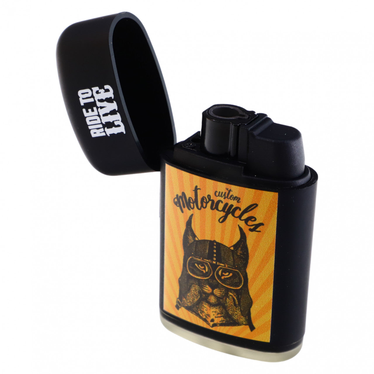 Bricheta Antivant, cu gaz, reincarcabila, Motorcycles, NO6476, 4 x 7 cm, Negru
