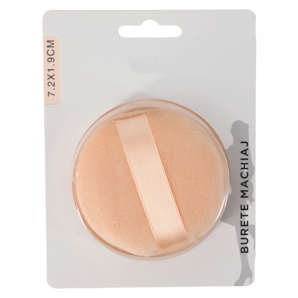 Burete machiaj, Pudra, Ten, 7.2 x 1.9 cm, Bej