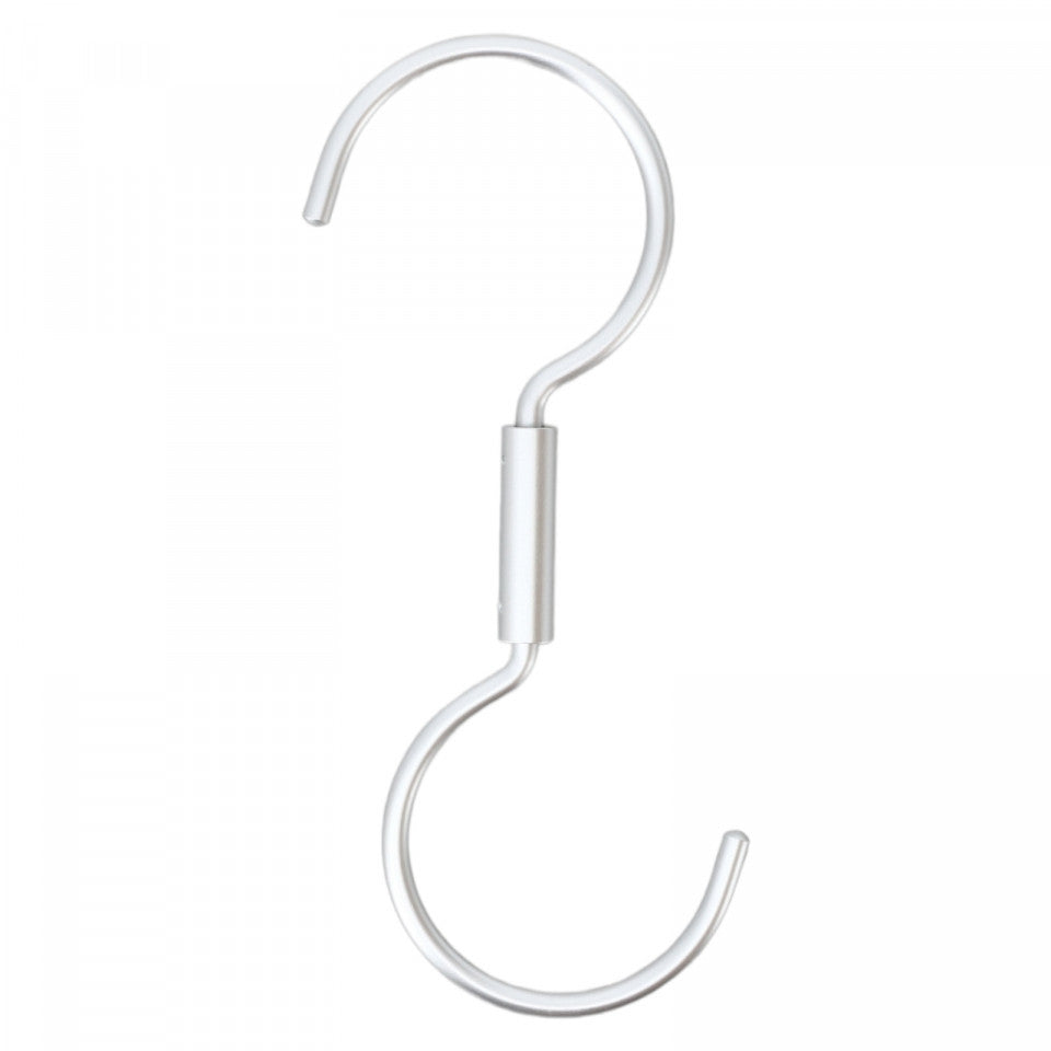 Carlig dublu, 5 kg, Metal, 14 cm, Gri