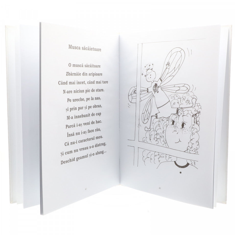 Carte de colorat cu poiezii pentru parinti si copii "Crangul colorat", coperta cartonata, 30 x 21.5 cm, Multicolor