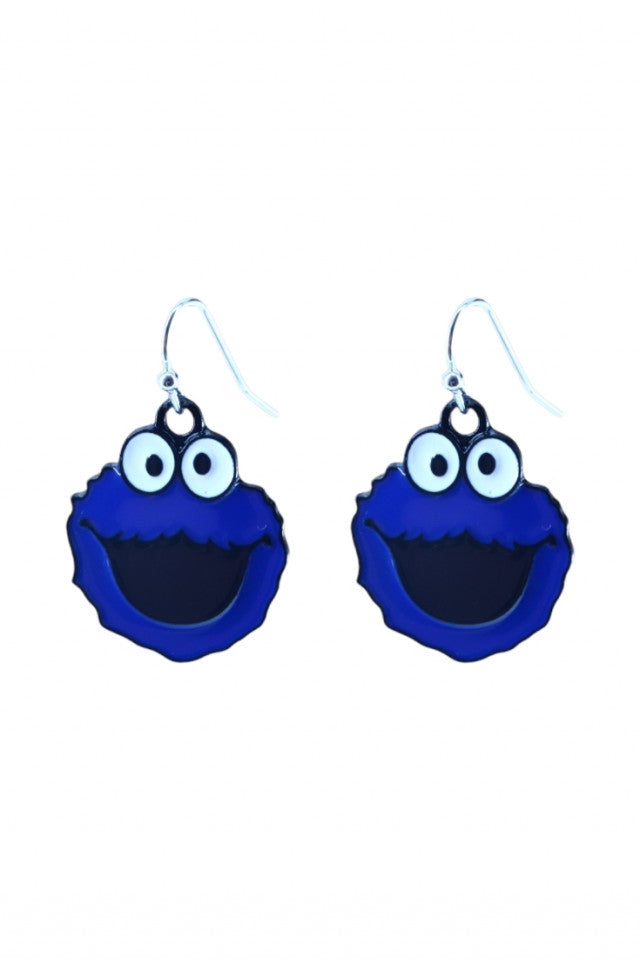Cercei amuzanti, Elmo, NO10109, Otel inoxidabil, 2.5 cm, Albastru