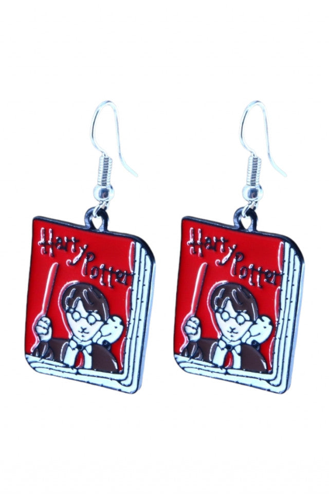 Cercei amuzanti, Harry Potter, NO10107, Otel inoxidabil, 2.5 cm, Multicolor