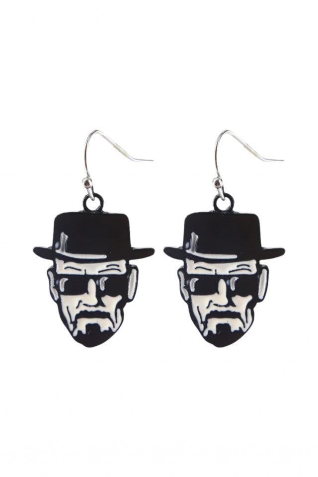 Cercei amuzanti, Heisenberg, NO10106, Otel inoxidabil, 2.3 cm, Multicolor