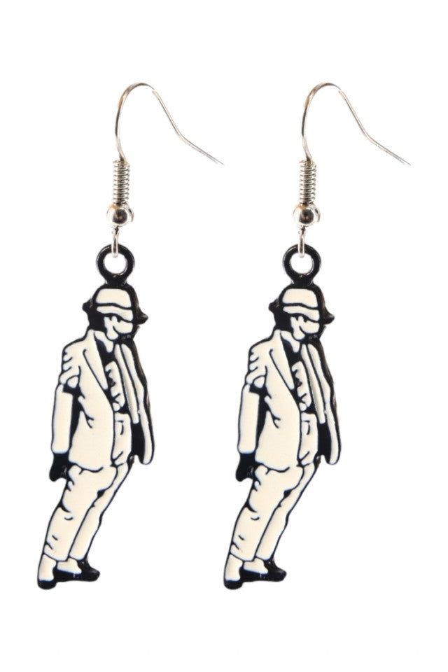 Cercei amuzanti, Michael Jackson, NO10118, Otel inoxidabil, 3.5 cm, Multicolor