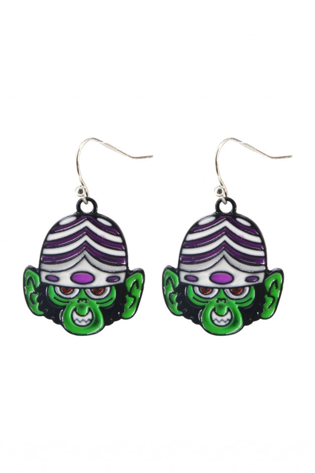 Cercei amuzanti, Mojo Jojo, NO10070, Otel inoxidabil, 2 cm, Multicolor