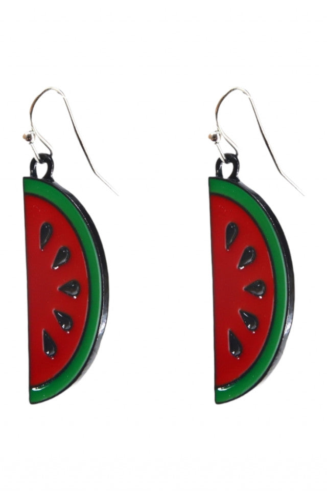 Cercei amuzanti, Pepene, NO10040, Otel inoxidabil, 3 cm, Multicolor