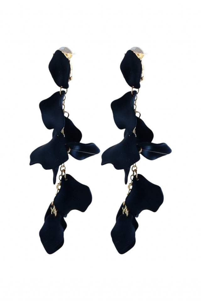 Cercei dama, Eleganti, Lungi, NO1322, 13.4 cm, Negru