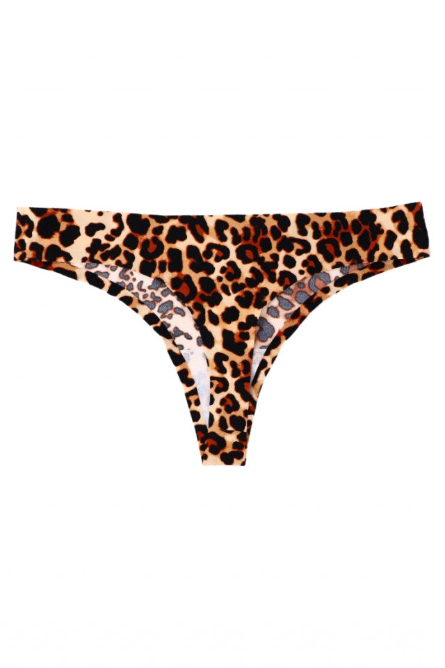 Chiloti tanga, animal print, NO804, S-M, Multicolor