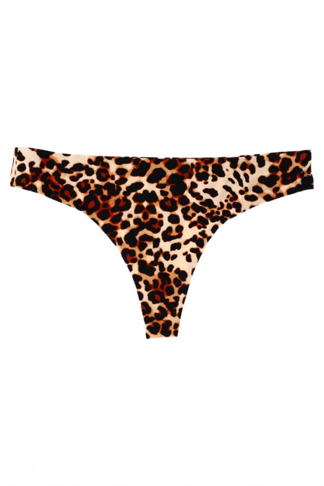 Chiloti tanga, animal print, NO807, L-XL, Multicolor