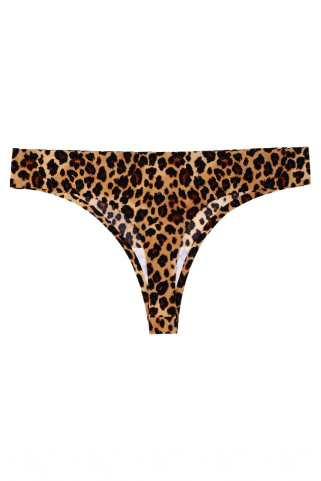 Chiloti tanga, animal print, NO808, L-XL, Multicolor