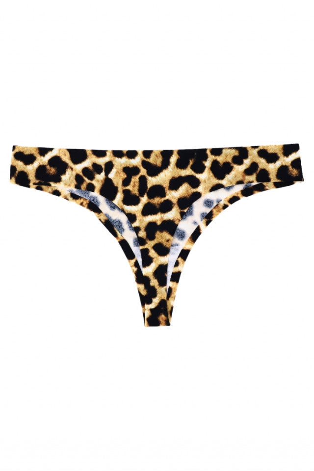 Chiloti tanga, animal print, NO809, L-XL, Multicolor