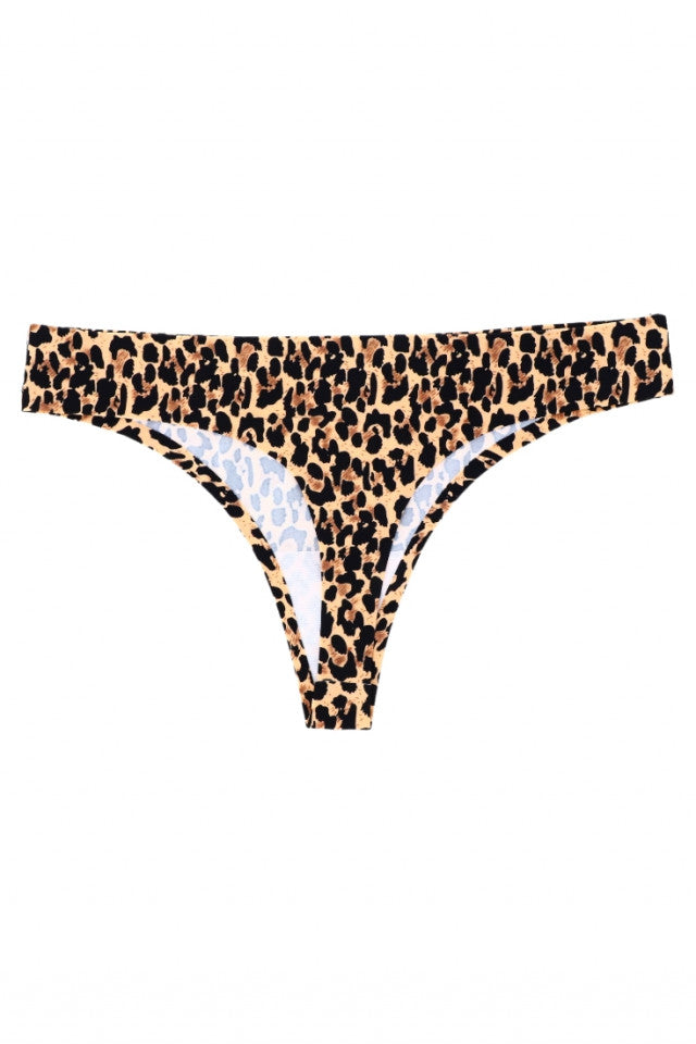 Chiloti tanga, animal print, NO811, L-XL, Multicolor
