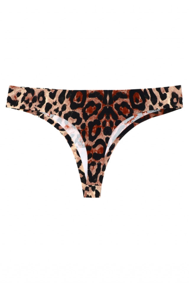 Chiloti tanga, animal print, NO813, L-XL, Multicolor