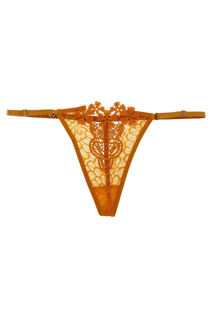 Chiloti tanga, Floricele, NO546, One Size INTL, Maro