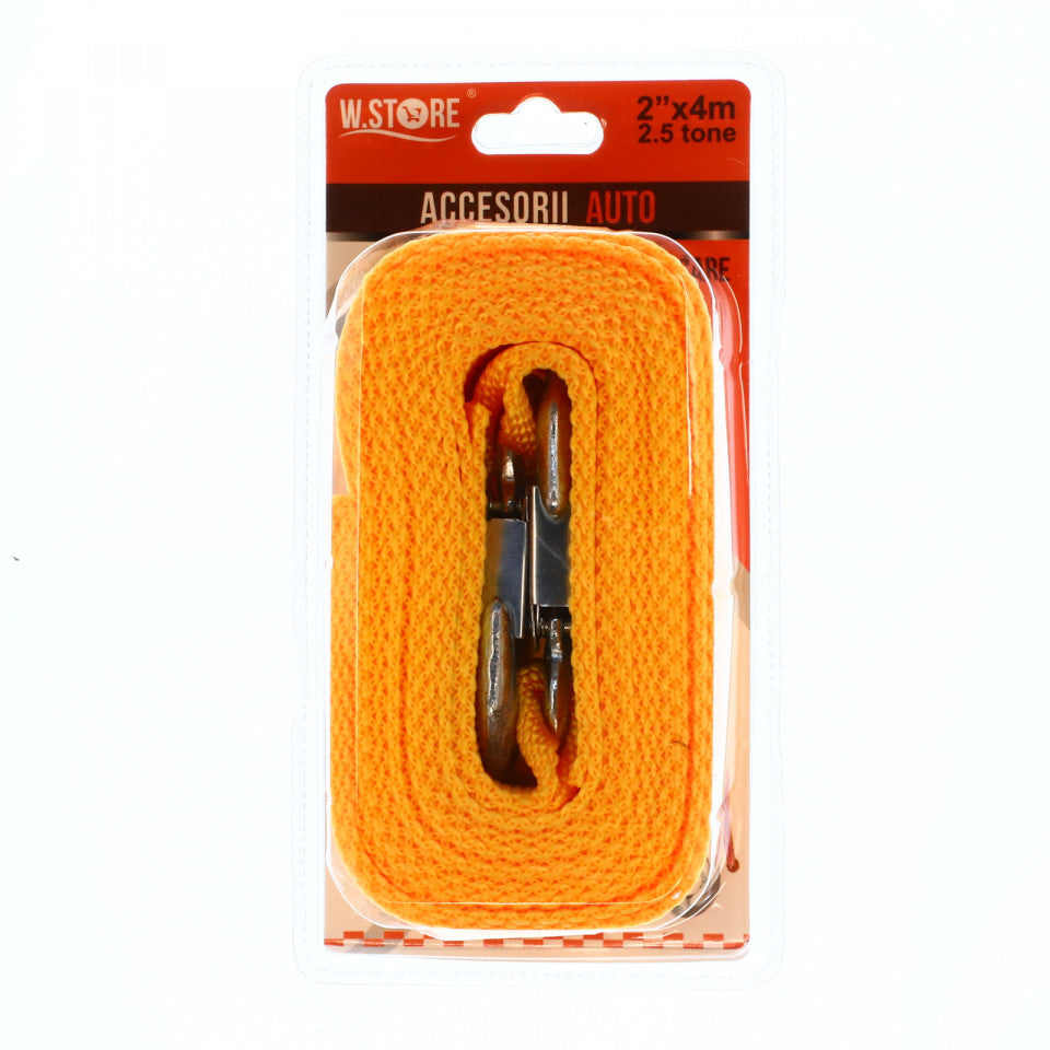 Chinga tractare si remorcare, 2.5 tone, 5 cm x 4m, Galben