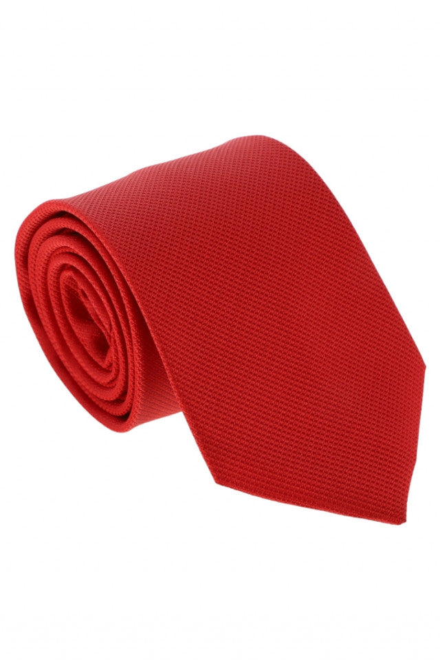 Cravata barbati, model lat, aspect texturat, 7.5 x 141 cm, NO7571, Rosu