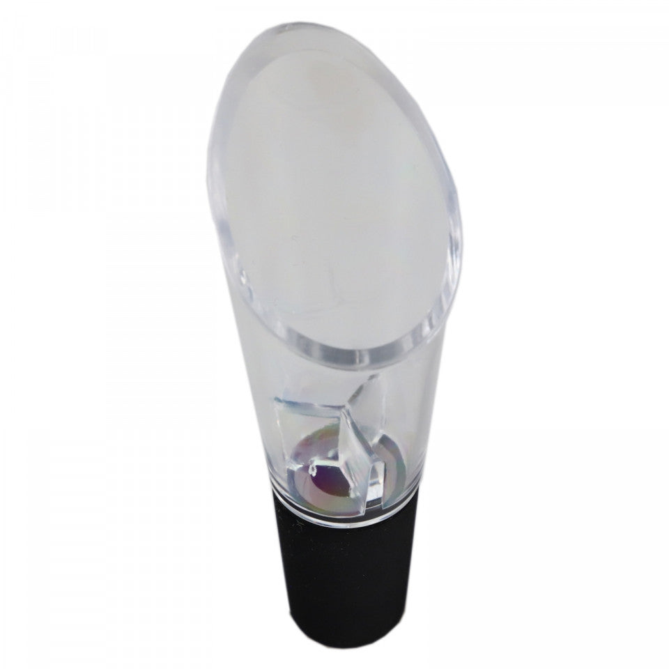 Dop aerator cu picurator pentru sticla de vin, 9.5 cm