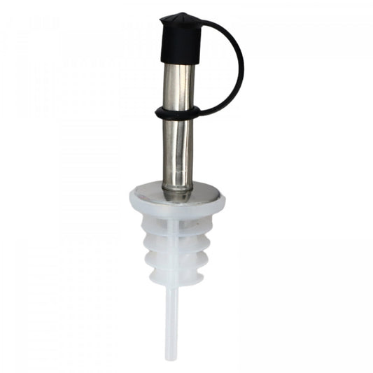 Dop cu picurator pentru sticla de vin, NO67, Inox, 10 cm
