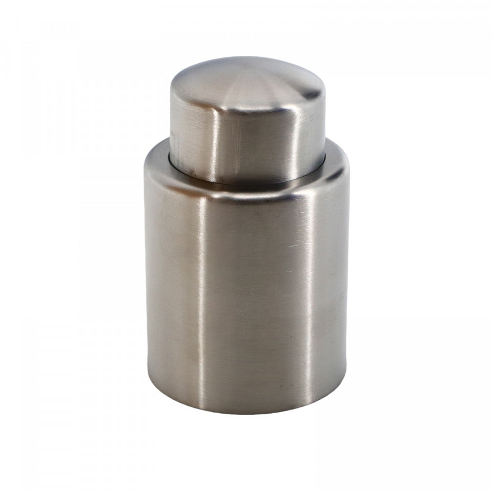 Dop pentru sticla de vin cu vacum, NO56, 7 cm, Argintiu