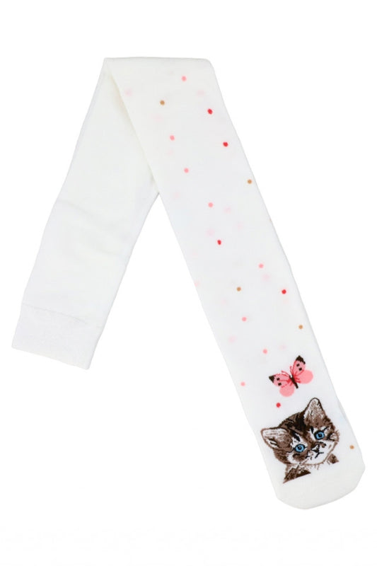 Dres pentru fete, 80% Bumbac, NO3514, 3-4 ani, Alb