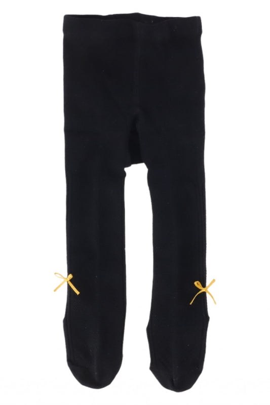 Dres pentru fetite, 90% Bumbac, Fundita, Antialunecare, NO312, 0-6 luni, Negru