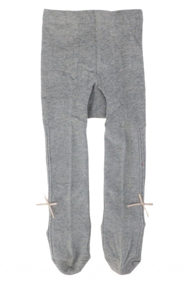 Dres pentru fetite, 90% Bumbac, Fundita, Antialunecare, NO313, 6-12 luni, Gri