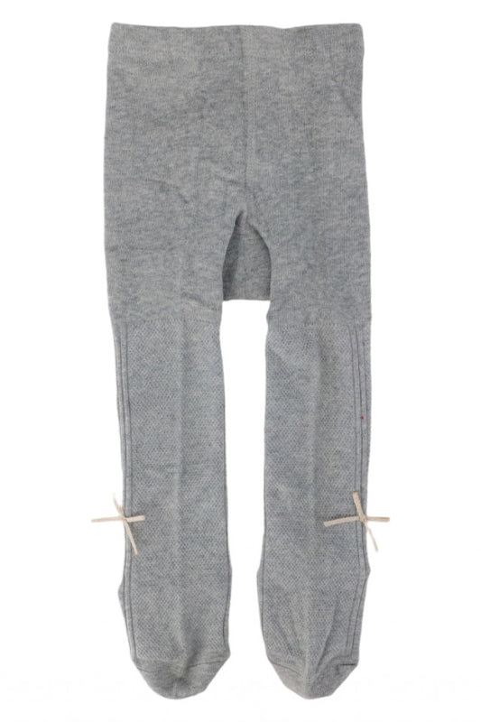 Dres pentru fetite, 90% Bumbac, Fundita, Antialunecare, NO313, 6-12 luni, Gri