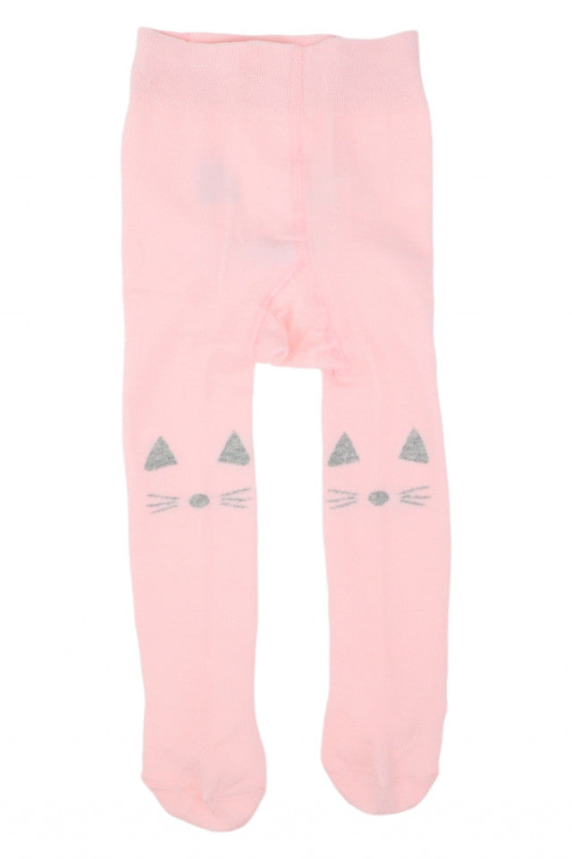 Dres pentru fetite, 90% Bumbac, Pisicuta, Antialunecare, NO252, 0-6 luni, Roz