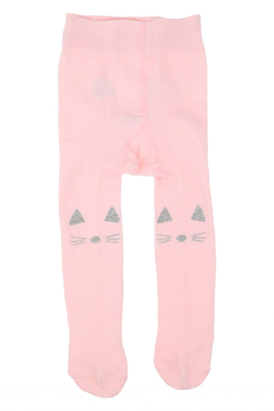 Dres pentru fetite, 90% Bumbac, Pisicuta, Antialunecare, NO252, 0-6 luni, Roz