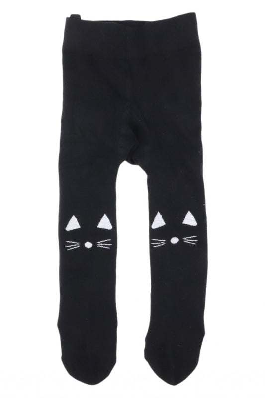 Dres pentru fetite, 90% Bumbac, Pisicuta, Antialunecare, NO252, 0-6 luni, Negru