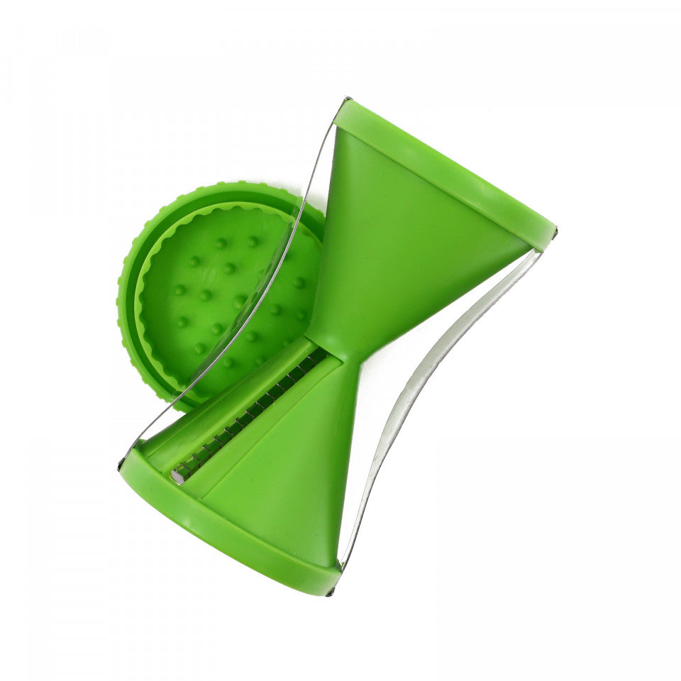 Feliator franjuri pentru morcovi si legume, 13 x 7 cm, Verde