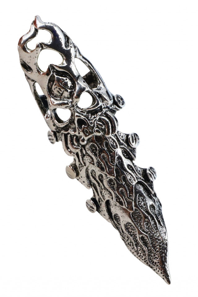 Inel otel inoxidabil, NO656, Craniu, Marimea 61, Argintiu