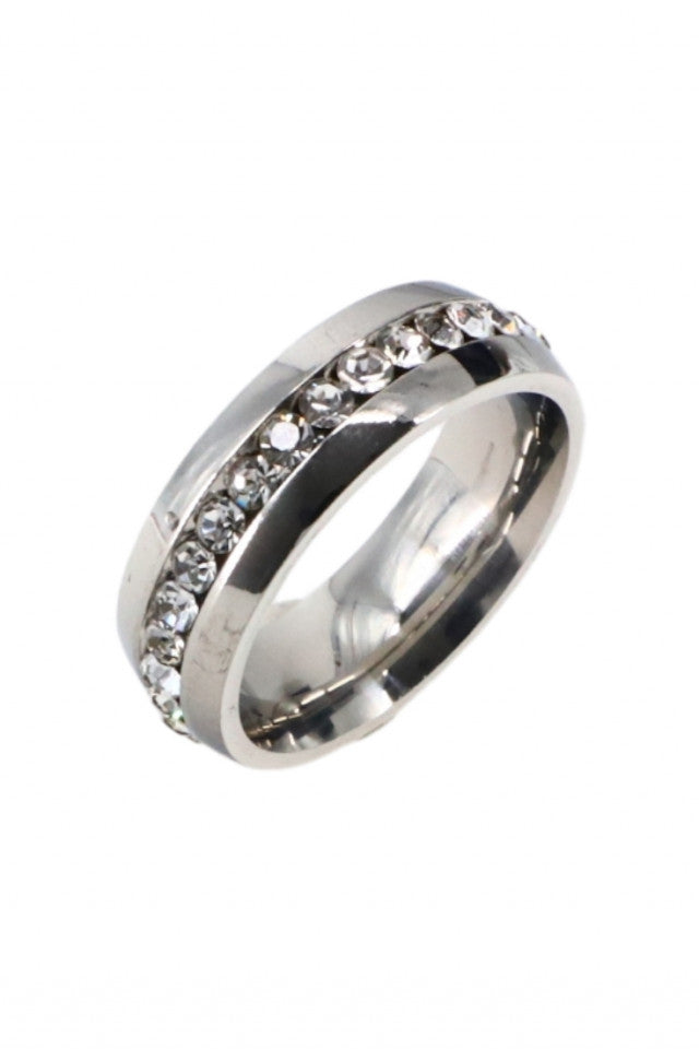 Inel otel inoxidabil, NO731, Marimea 64, Argintiu