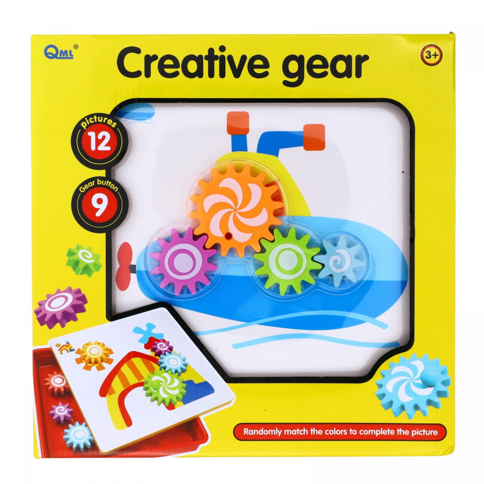 Joc interactiv, Creative gear, roti zimtate, tabla de creatie a sistemelor de rotatie, 3 ani