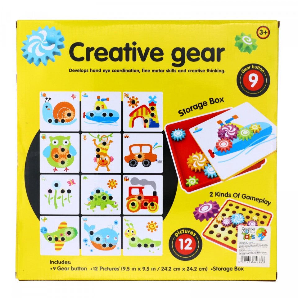Joc interactiv, Creative gear, roti zimtate, tabla de creatie a sistemelor de rotatie, 3 ani