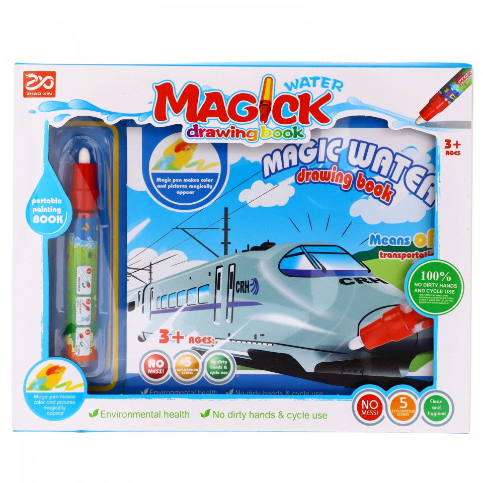 Jucarie interactiva pentru pictat cu apa magica, Automobile, 3 ani