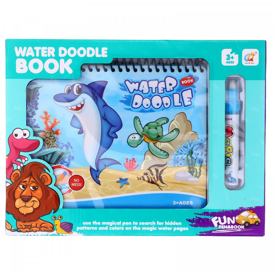 Jucarie interactiva pentru pictat cu apa magica, Rechinul vesel, 3 ani