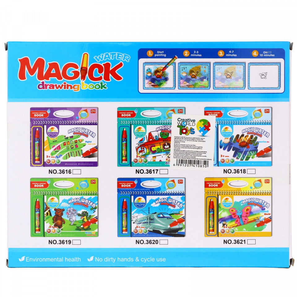 Jucarie interactiva pentru pictat cu apa magica, Viata oceanului, 3 ani